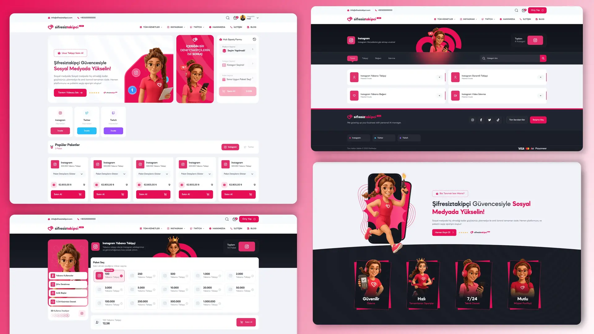 ŞifresizTakipçi - Social Media Follower Services Project Image