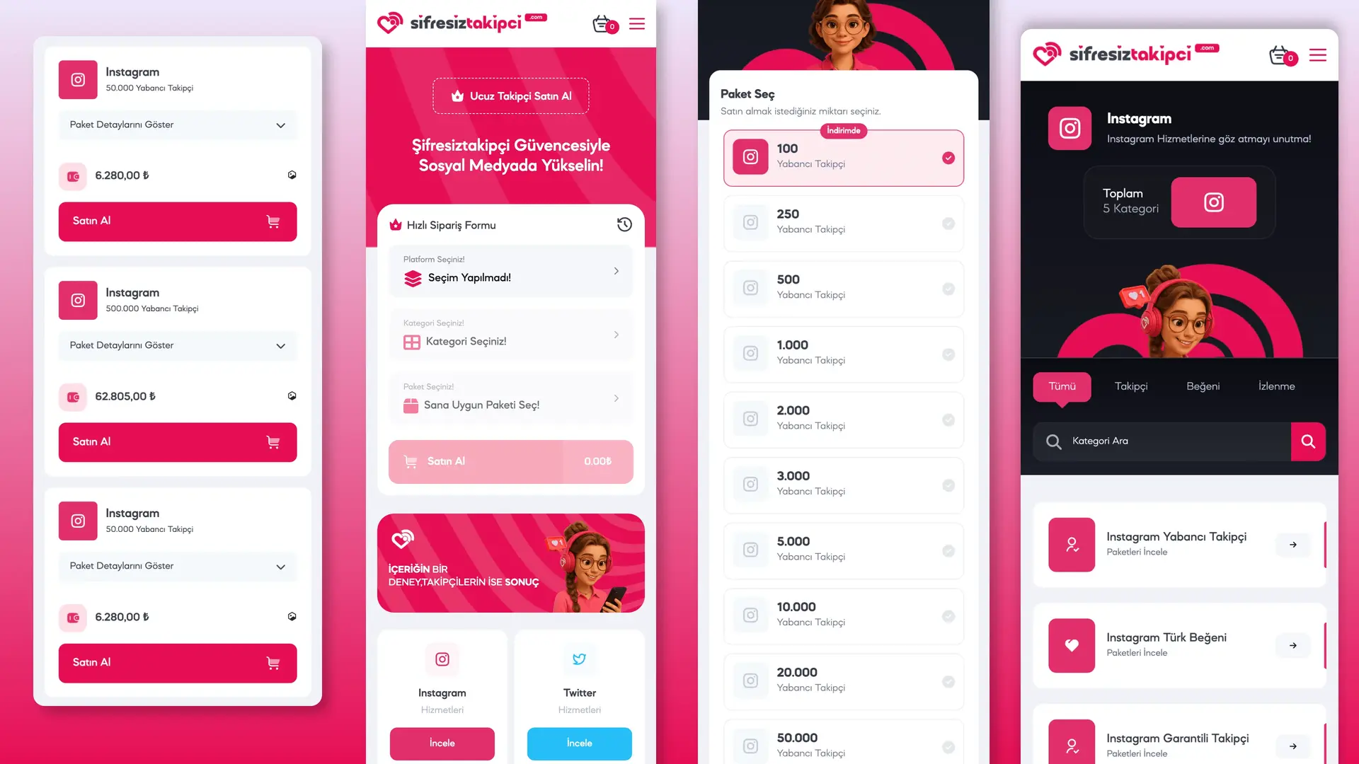 ŞifresizTakipçi - Social Media Follower Services Project Image